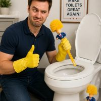 Funny Donald Toilet Cleaning Brush